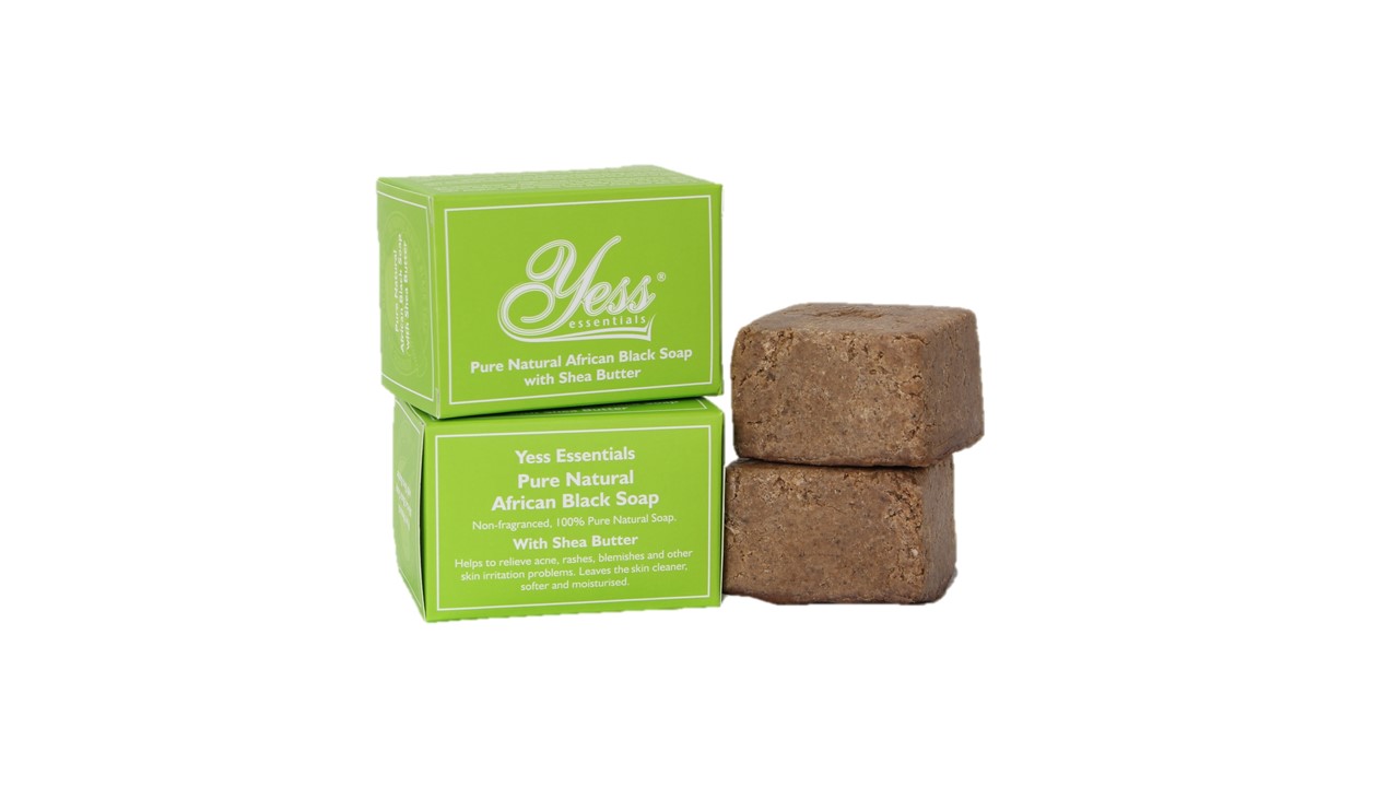Pure Natural African Black Soap with Shea Butter